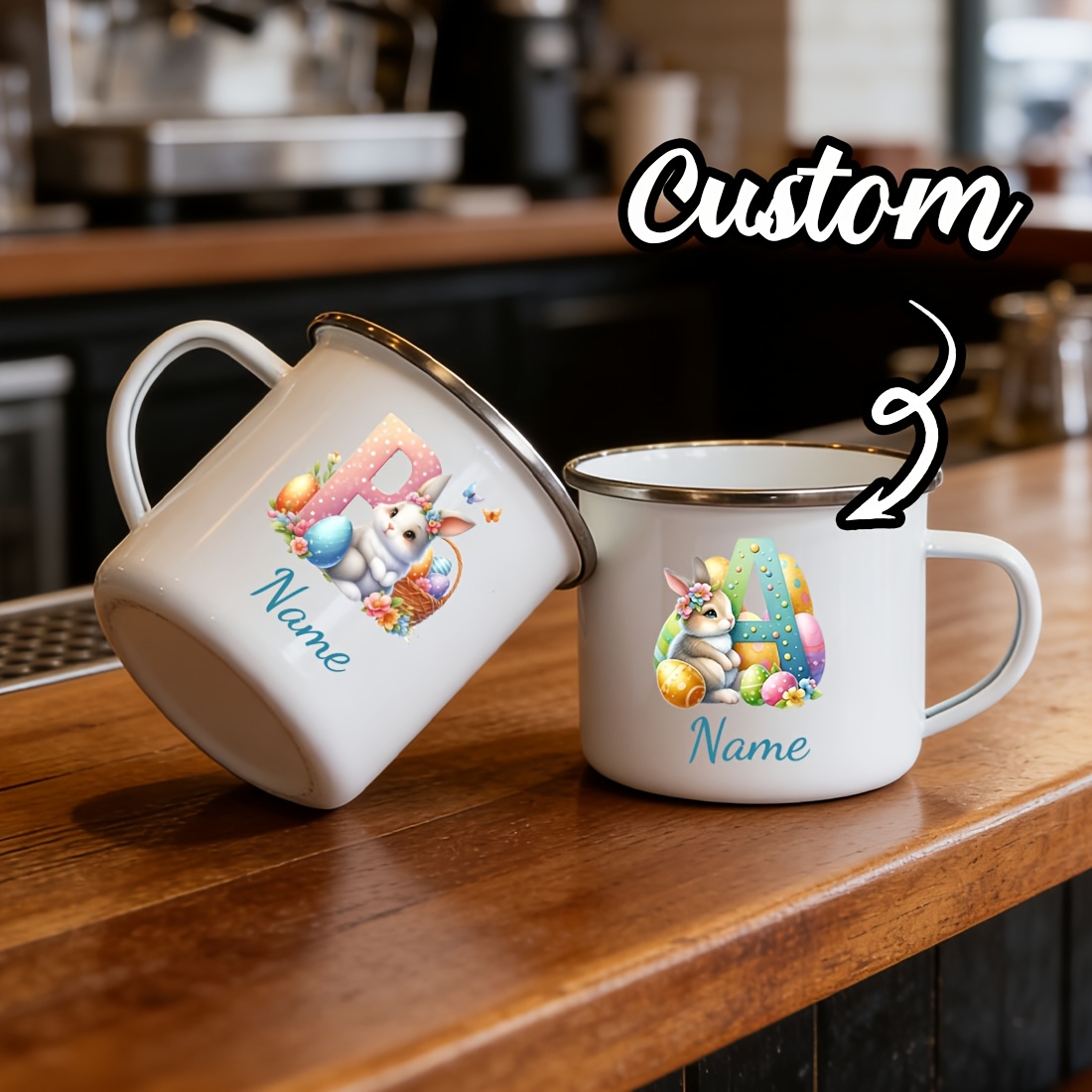 Coffee Equipment Names - パーソナライズされたマグカップ花柄イニシャルレターネームカップカスタムコーヒーホットチョコレートマグカップ結婚式誕生日母の日クリスマスギフト