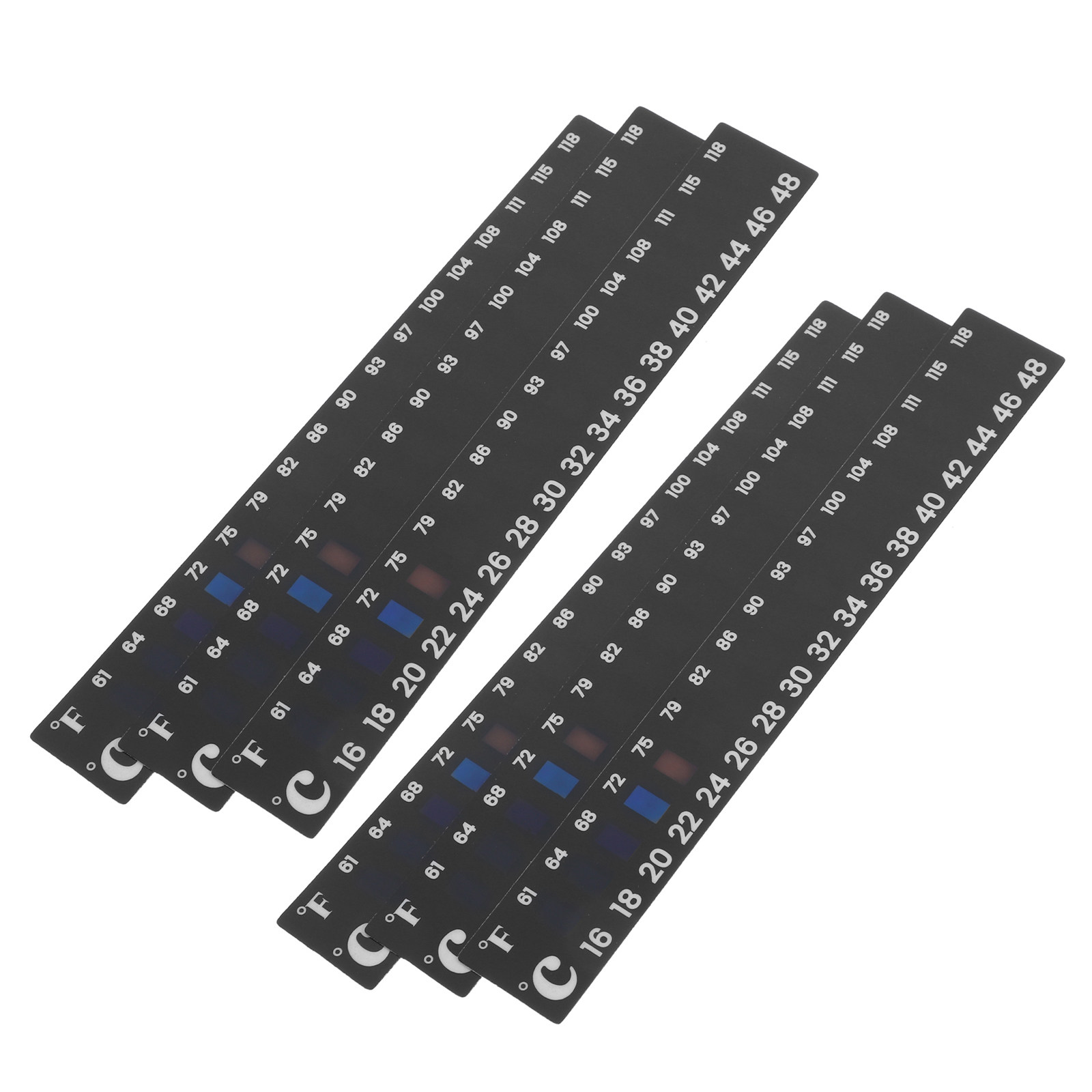 Temperature Strip Thermometer - 6枚入り発酵温度計ステッカー、瓶用温度ストリップ、醸造、サワードウ、ワイン、ビールのモニタリング用