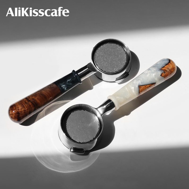Naked Portafilter Bottomless - AliKisscafe 51 ミリメートルコーヒー底なしポルタフィルター裸デロンギデディカ EC680 EC9335 Homix