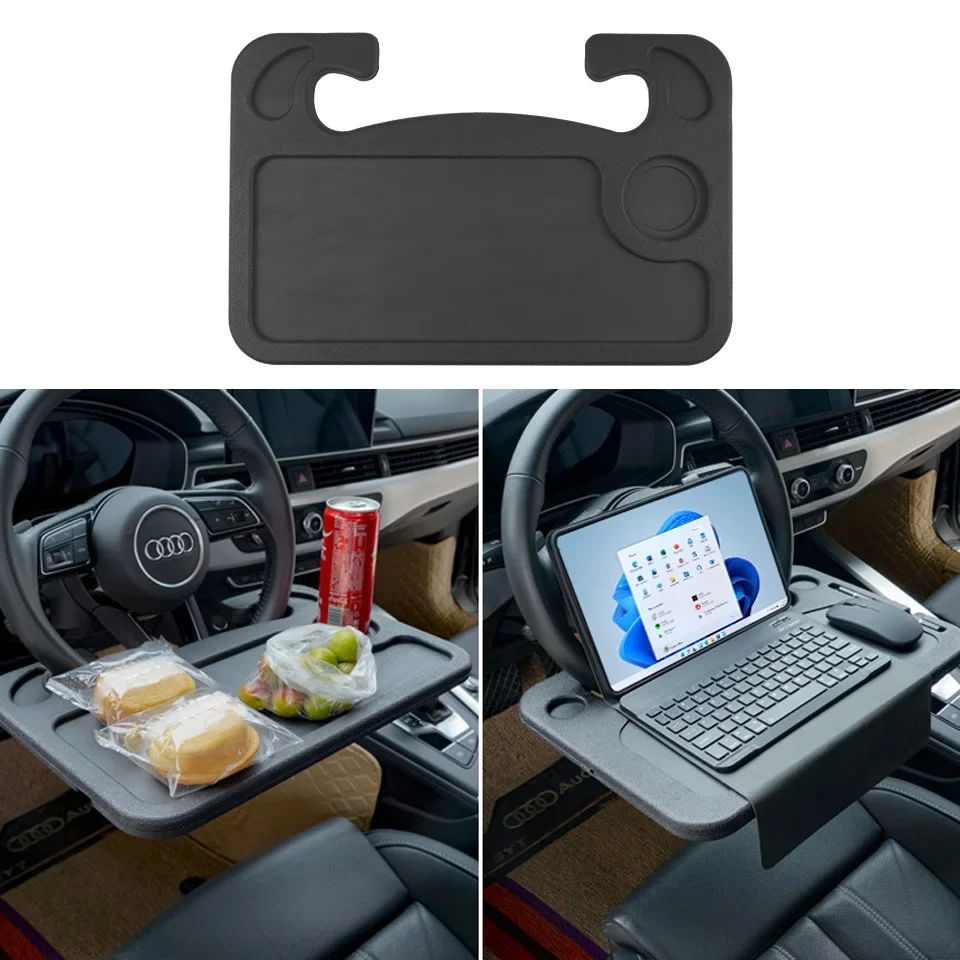 Coffee Equipment Holder - ポータブル車のラップトップコンピュータデスクマウントスタンド食べる仕事車のステアリングホイールダイニングテーブルブラケットドリンク食品コーヒートレイボード