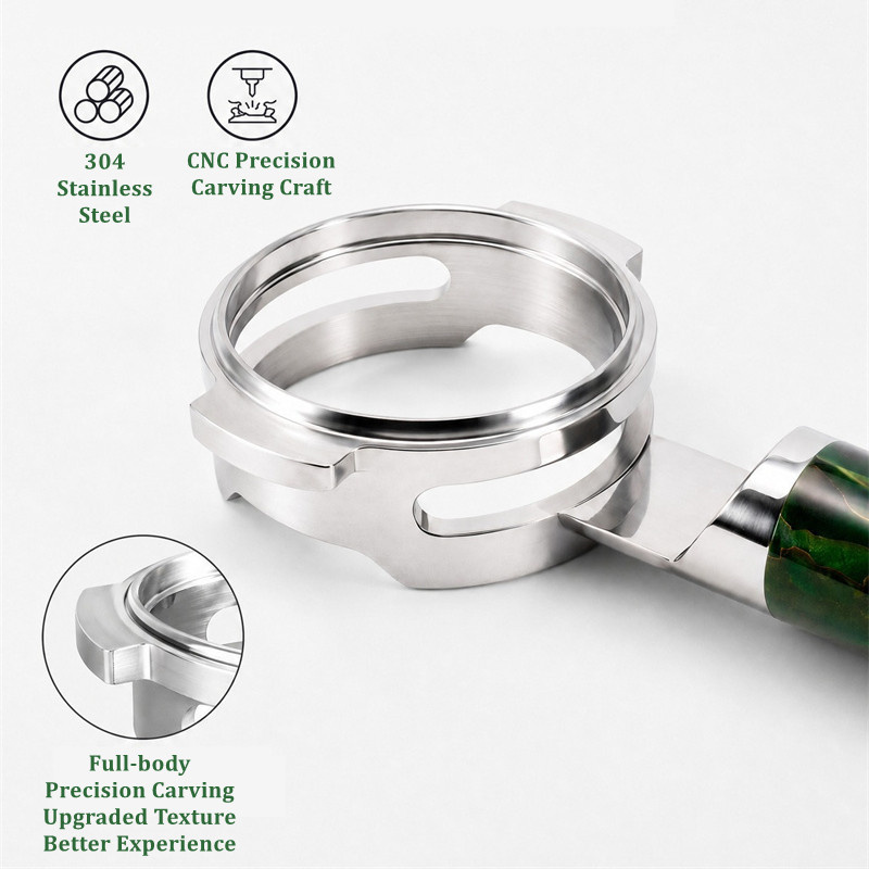 ステンレス鋼フラットプレート 54mm 中空裸底なしポルタフ - Naked Portafilter Bottomless のレビューと価格