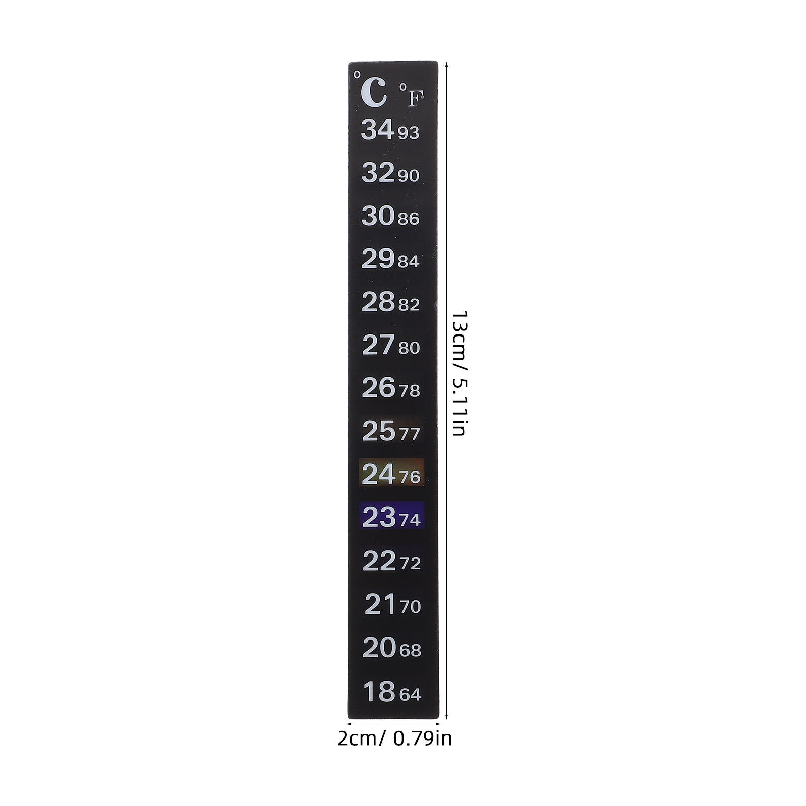 2枚入り水槽用温度計ストリップ、色が変わる正確な魚の温度測定 - Temperature Strip Thermometer のレビューと価格