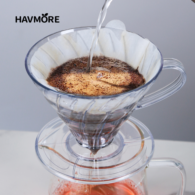 再利用可能なコーヒードリッパー樹脂コーヒーフィルターバリスタ - Coffee Equipment V60 のレビューと価格