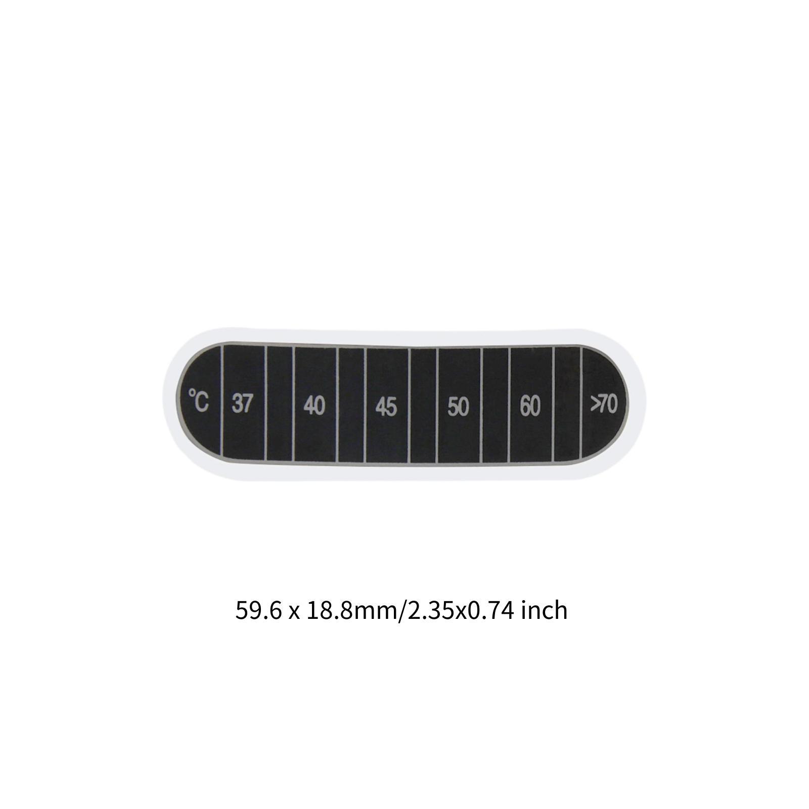 10x 温度ストリップス 試験範囲 30-70 ° C 読み - Temperature Strip Thermometer のレビューと価格