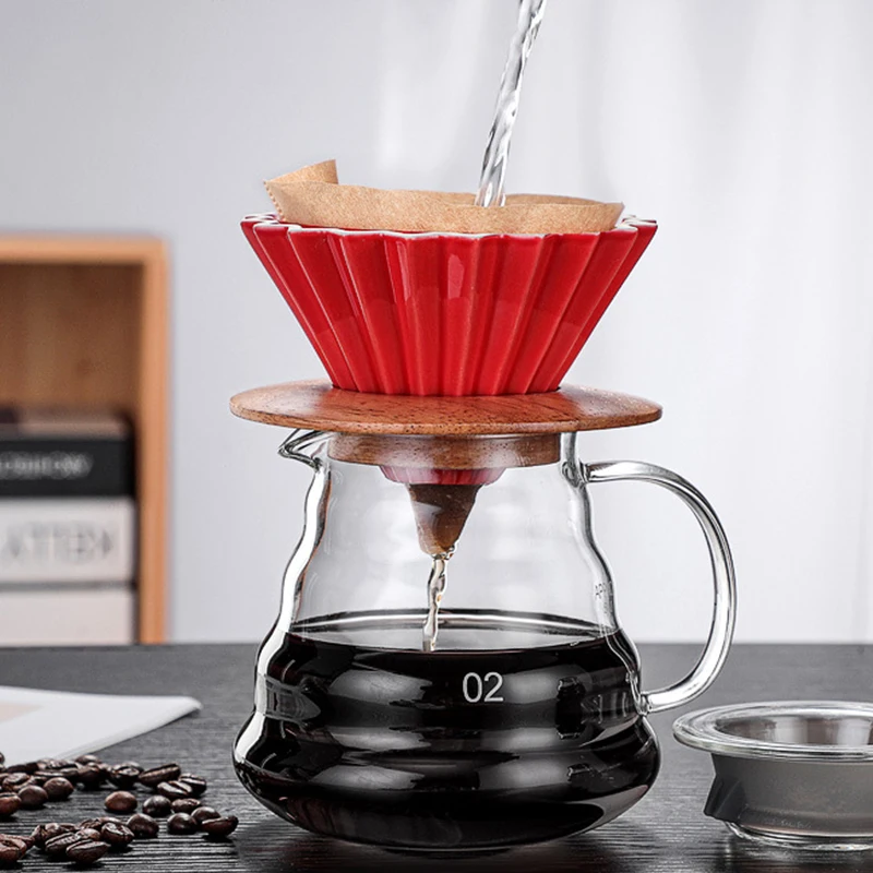 セラミックコーヒードリッパーコーヒーメーカー手作り折り紙コー - Coffee Equipment V60 のレビューと価格
