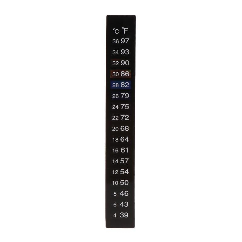 10 パック水族館温度計ステッカー魚タンク温度ストリップ粘着 - Temperature Strip Thermometer のレビューと価格