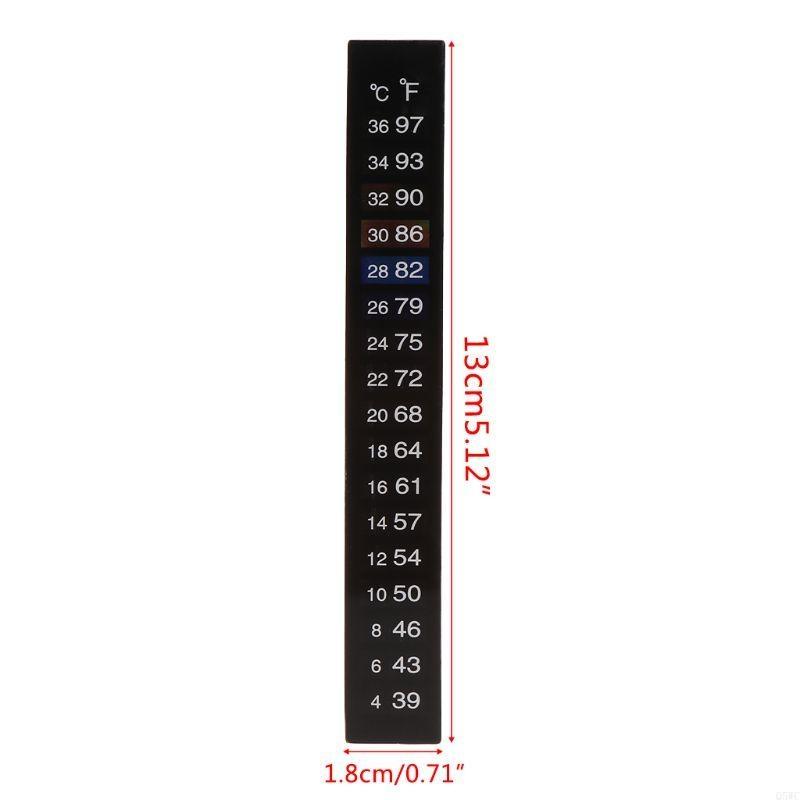 10 パック水族館温度計ステッカー魚タンク温度ストリップ粘着 - Temperature Strip Thermometer のレビューと価格