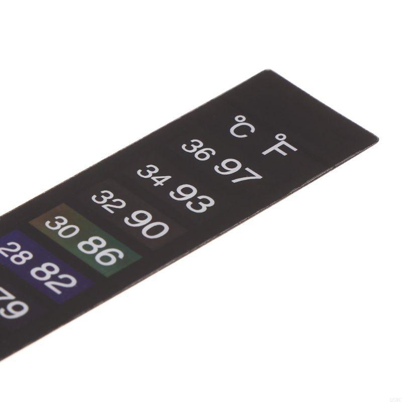 10 パック水族館温度計ステッカー魚タンク温度ストリップ粘着 - Temperature Strip Thermometer のレビューと価格