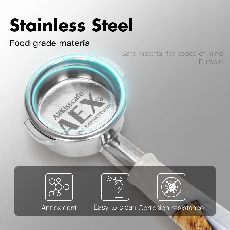 AliKisscafe コーヒーボトムレスポルタフィルターネ - Naked Portafilter Bottomless のレビューと価格