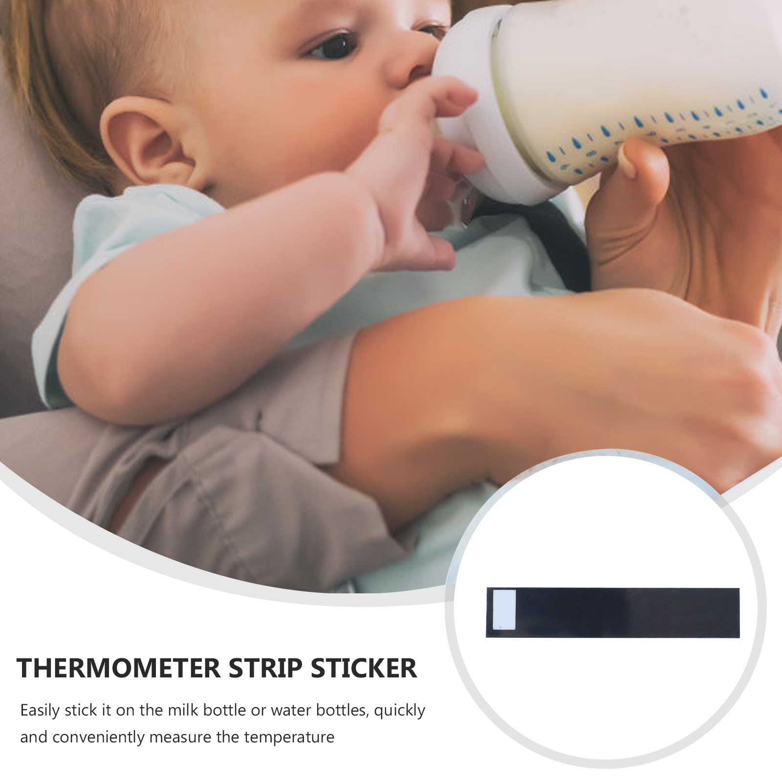 3 個の LCD 温度計ステッカーストリップは、ミルクボトル - Temperature Strip Thermometer のレビューと価格