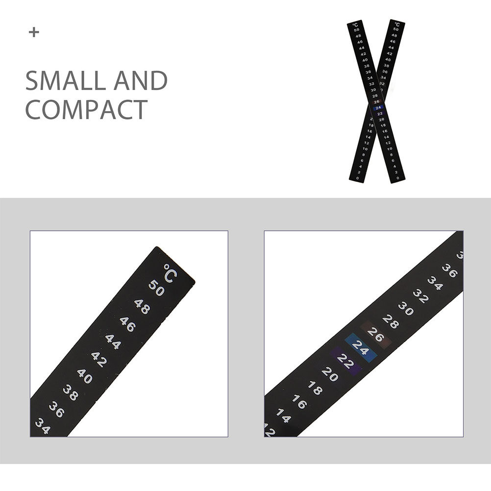 瓶用貼り付け式温度計ストリップ4枚セット、発酵温度表示、ホー - Temperature Strip Thermometer のレビューと価格