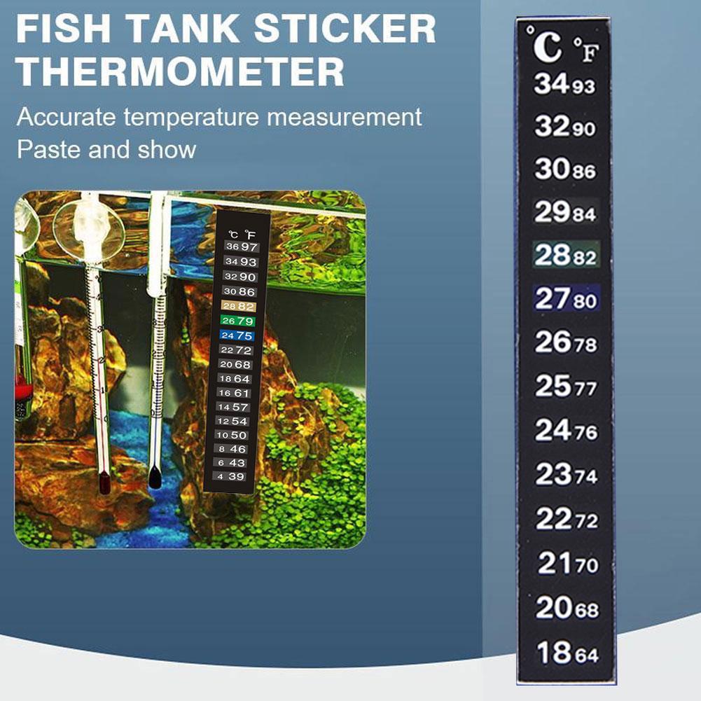 1 個デジタル水族館ホームスティックオン温度計水槽ストリップ - Temperature Strip Thermometer のレビューと価格