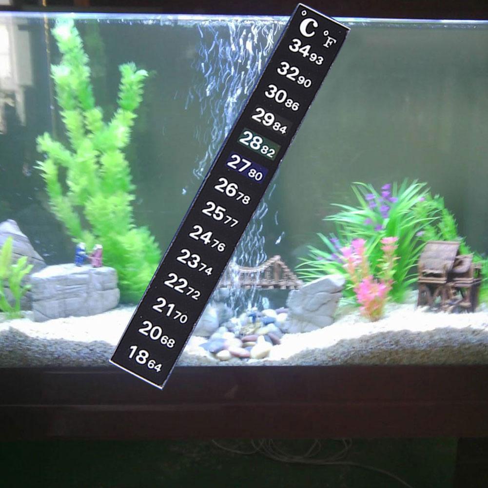 1 個デジタル水族館ホームスティックオン温度計水槽ストリップ - Temperature Strip Thermometer のレビューと価格