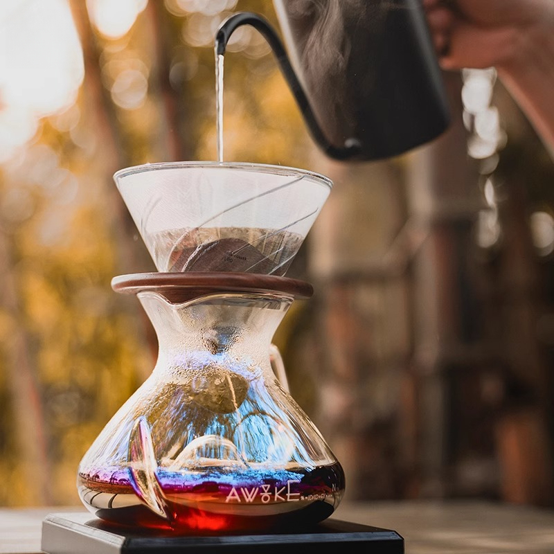 プアオーバーコーヒーメーカー ガラス製コーヒーサーバー V6 - Coffee Equipment V60 のレビューと価格