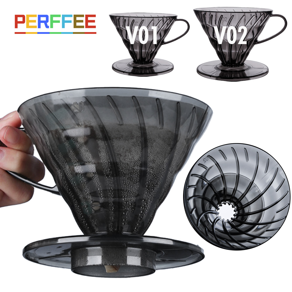 コーヒーフィルター V字型 プラスチック製コーヒードリッパー - Coffee Equipment V60 のレビューと価格