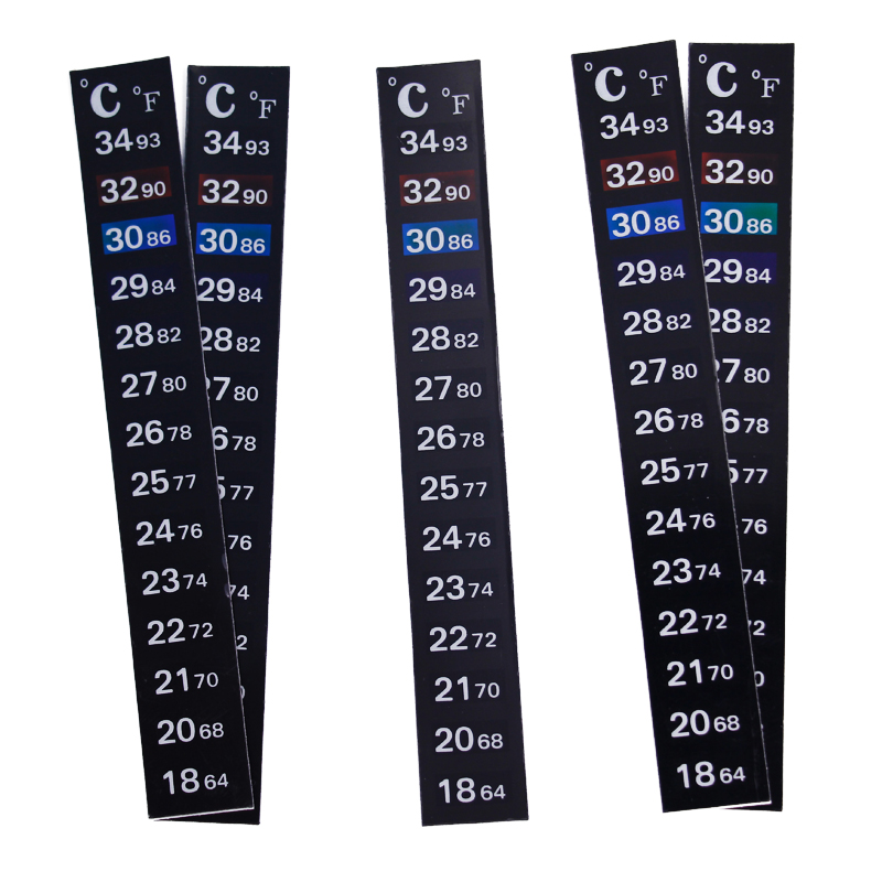 1/2/3/5 ピース/ロット変色温度計ストリップポータブル - Temperature Strip Thermometer のレビューと価格