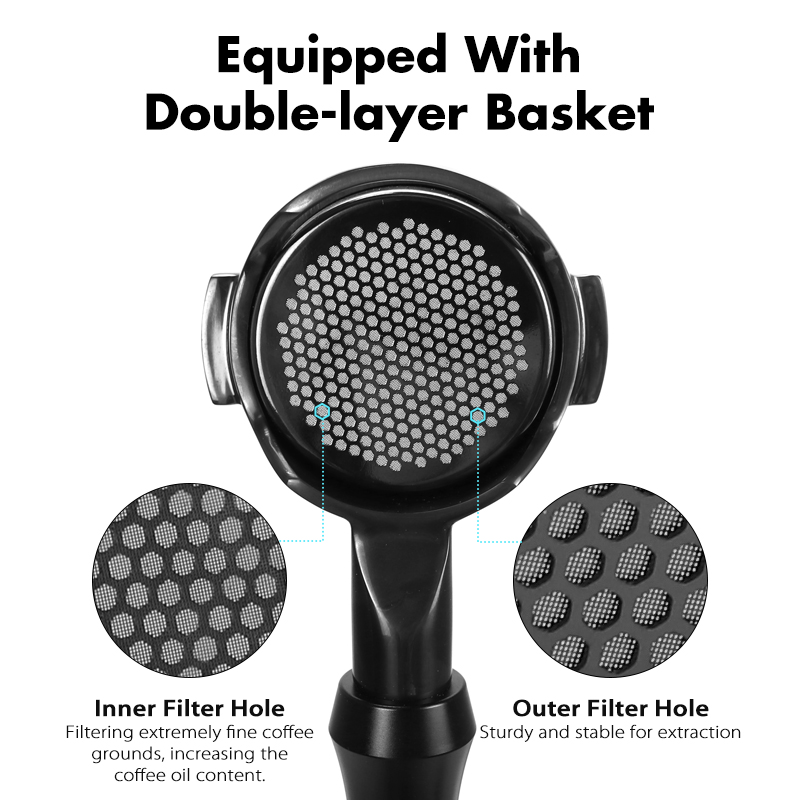 AliKisscafe 58 ミリメートルコーヒー底なしポル - Naked Portafilter Bottomless のレビューと価格