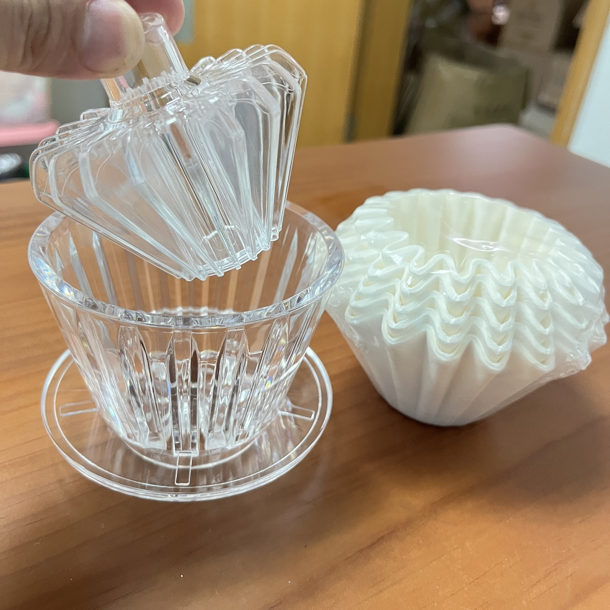 パラゴンT1フィルターカップ用コーン型コーヒーフィルタープレ - Coffee Equipment V60 のレビューと価格