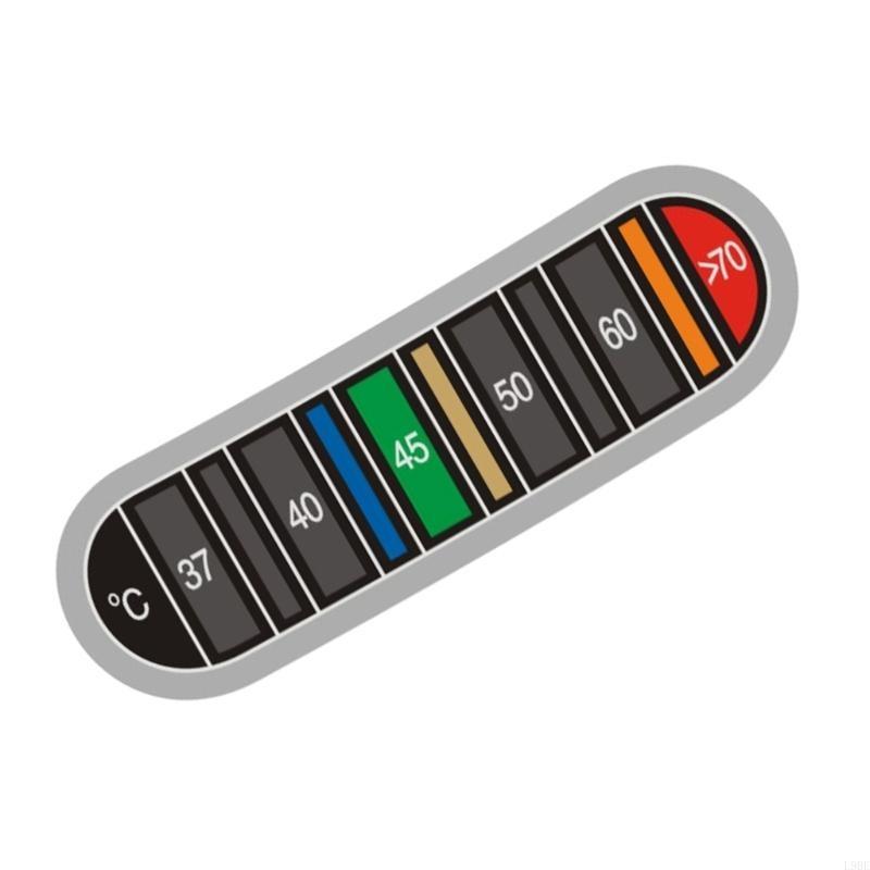 L9BE コーヒーカップ温度計 ステッカー 粘着ボトル温度計 - Temperature Strip Thermometer のレビューと価格