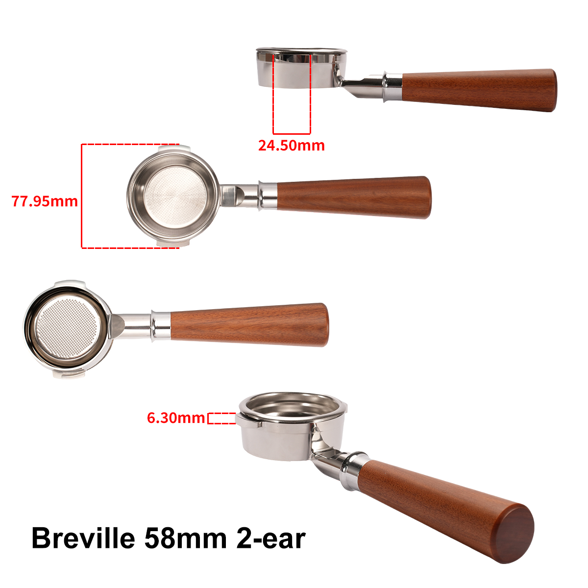 バリスタ用brevilleボトムレスポータフィルター、bre - Naked Portafilter Bottomless のレビューと価格