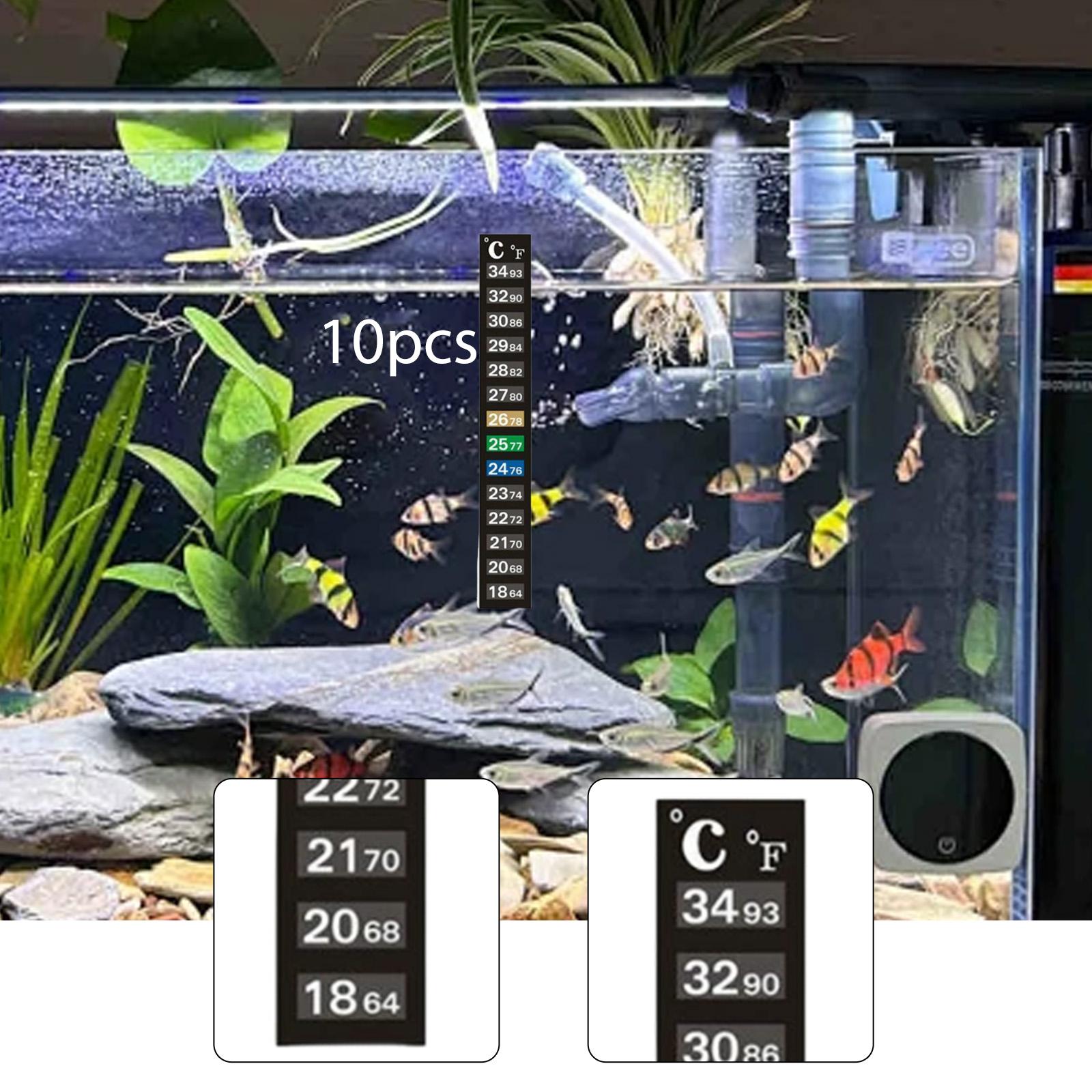 水族館の温度テストストリップ デジタルインジケーターステッカ - Temperature Strip Thermometer のレビューと価格