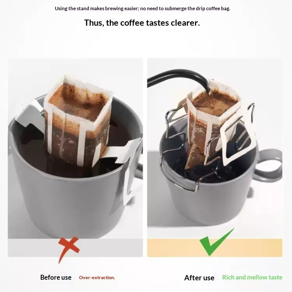 コーヒーバッグホルダー 304 ステンレス鋼 簡単に洗浄でき - Coffee Equipment Holder のレビューと価格